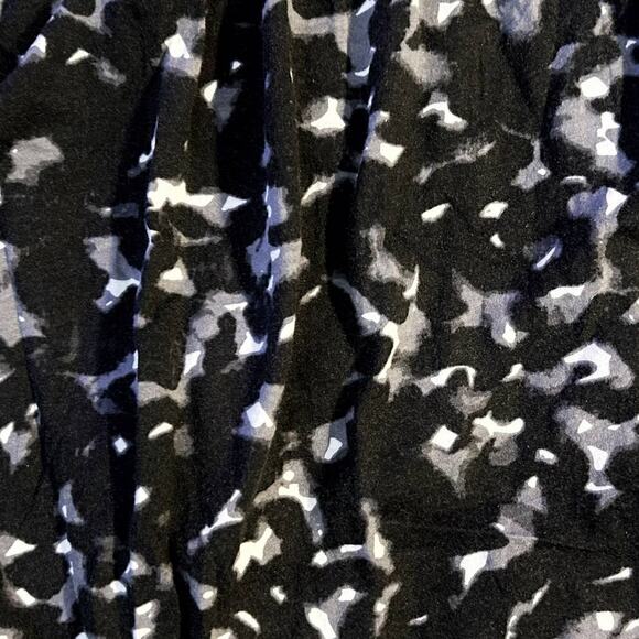 LOFT Black Gray Short Sleeve Scoop Neck Top Womens Size S - Picture 5 of 10